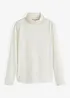 Maglia elasticizzata a collo alto e a maniche lunghe, bonprix