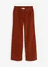 Pantaloni termici larghi in velluto, bpc bonprix collection