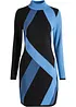 Abito in maglia jacquard con righe moderne, bonprix