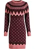 Abito in maglia in fantasia norvegese, bonprix