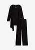 Top, giacca, pantaloni (set 3 pezzi) con viscosa, bonprix