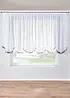 Tendina corta con fascia di satin e poliestere riciclato, bonprix