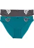 Slip con ricami (pacco da 2), bonprix
