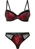 Reggiseno con coppe preformate con ferretto e perizoma (set 2 pezzi), bonprix