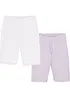 Pantaloncini con pizzo (pacco da 2) con cotone biologico, bonprix