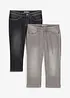 Jeans capri elasticizzati comfort (pacco da 2), bonprix