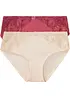 Slip alto con pizzo (pacco da 2), bonprix