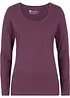 Maglia elasticizzata aderente a maniche  lunghe, bonprix