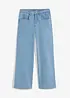 Jeans wide leg con cuciture decorative, RAINBOW