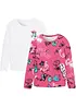 Maglia boxy in puro cotone biologico (pacco da 2), bonprix