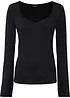 Maglia a maniche lunghe in misto viscosa, bonprix