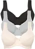 Reggiseno con ferretto e cotone biologico morbido (pacco da 3), bonprix