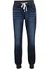 Jeans boyfriend con cinta comoda, vita media, bonprix