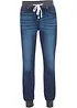 Jeans boyfriend con cinta comoda, vita media, bonprix