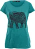 T-shirt in cotone biologico con stampa, bonprix
