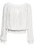 Blusa in morbida viscosa con elastico al fondo, bonprix