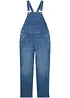 Salopette di jeans, vita media, bonprix