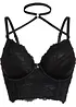 Reggiseno lungo con ferretto, dettaglio chocker, BODYFLIRT