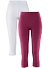Leggings capri aderenti (pacco da 2), bonprix
