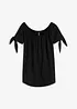 Maglia con spalle scoperte e laccetti alle maniche, bonprix