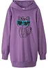 Abito in felpa oversize in puro cotone biologico, bonprix