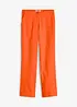Pantaloni in misto lino e viscosa,  vita alta, bonprix