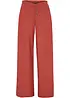 Pantaloni a palazzo lunghi  in misto lino, bonprix
