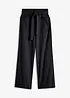 Pantaloni cropped con cinta comoda in puro cotone, bonprix