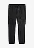Pantaloni cargo con elastico in vita loose fit, straight, bonprix
