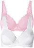 Reggiseno con ferretto e pizzo delicato (pacco da 2), bonprix