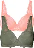 Reggiseno con ferretto e pizzo delicato (pacco da 2), bonprix