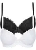 Reggiseno con coppe preformate e ferretto (pacco da 2), bonprix