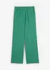 Pantaloni a palazzo in jersey operato, vita alta, bonprix