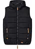 Gilet trapuntato con cappuccio, bonprix