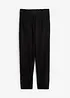 Pantaloni in misto lino con tasche e bottoni al fondo, bonprix