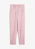 Pantaloni in misto lino con tasche e bottoni al fondo, bonprix