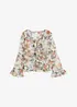 Blusa fantasia con volant, bonprix