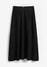 Gonna midi in misto lino, bonprix