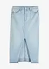 Gonna di jeans con spacco, bonprix