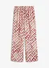 Pantaloni larghi con stampa, bonprix