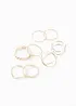 Set di anelli (pacco da 8), bonprix
