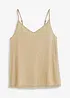 Top con spalline sottili e effetto glitterato, bonprix