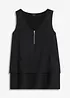 Top in viscosa con cerniera, bonprix