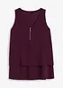 Top in viscosa con cerniera, bonprix