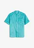 Camicia a maniche corte in look lavato, bonprix