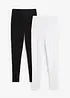 Leggings elasticizzati con puro cotone biologico (pacco da 2), bonprix