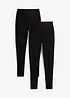 Leggings elasticizzati con puro cotone biologico (pacco da 2), bonprix