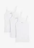 Top con spalline sottili in puro cotone (pacco da 3), bonprix