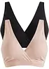 Reggiseno allattamento senza ferretto con cotone biologico (pacco da 2), bonprix