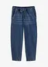 Jeans barrel shape con comodo elastico, vita media, bonprix